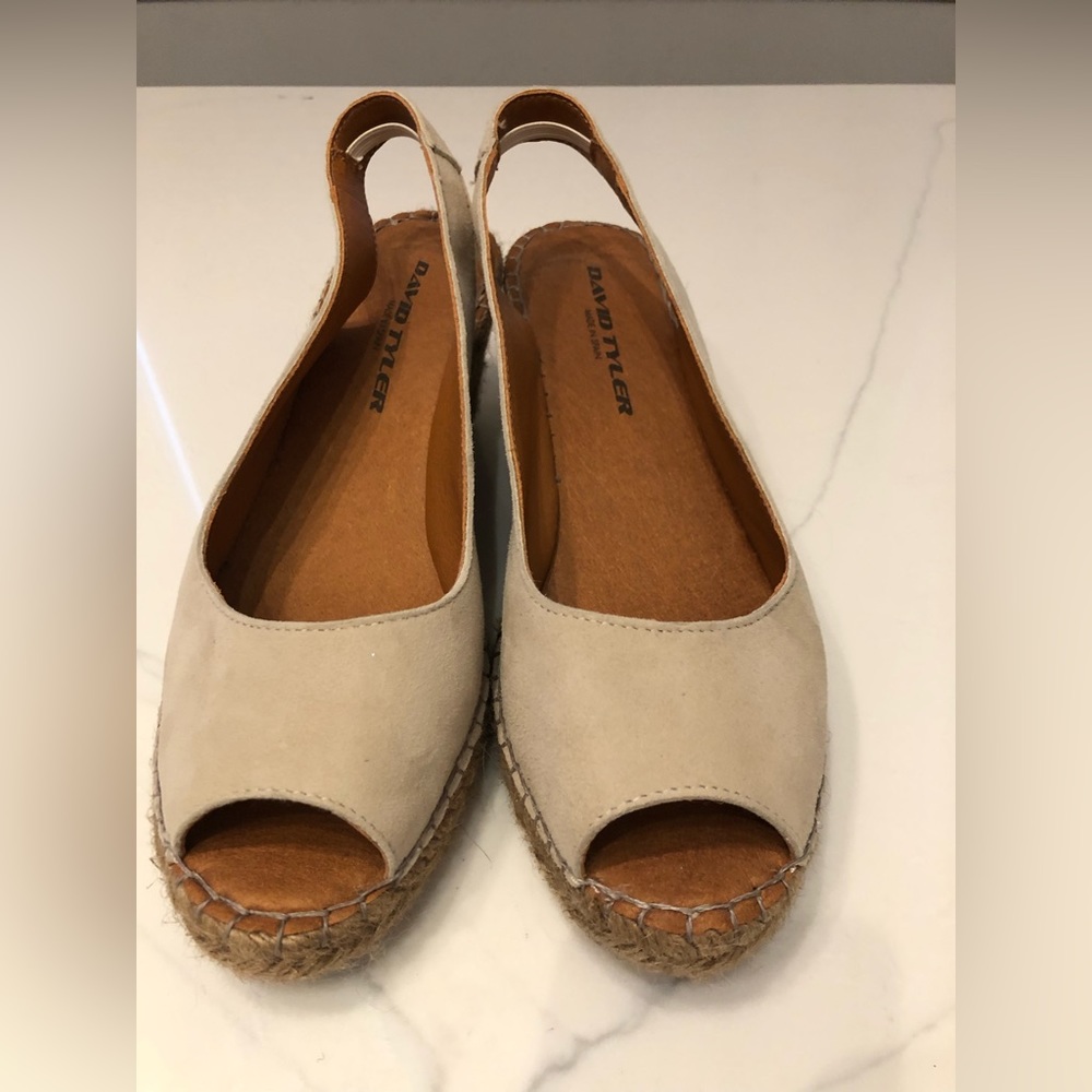 David Tyler Espadrille style sandals size 40